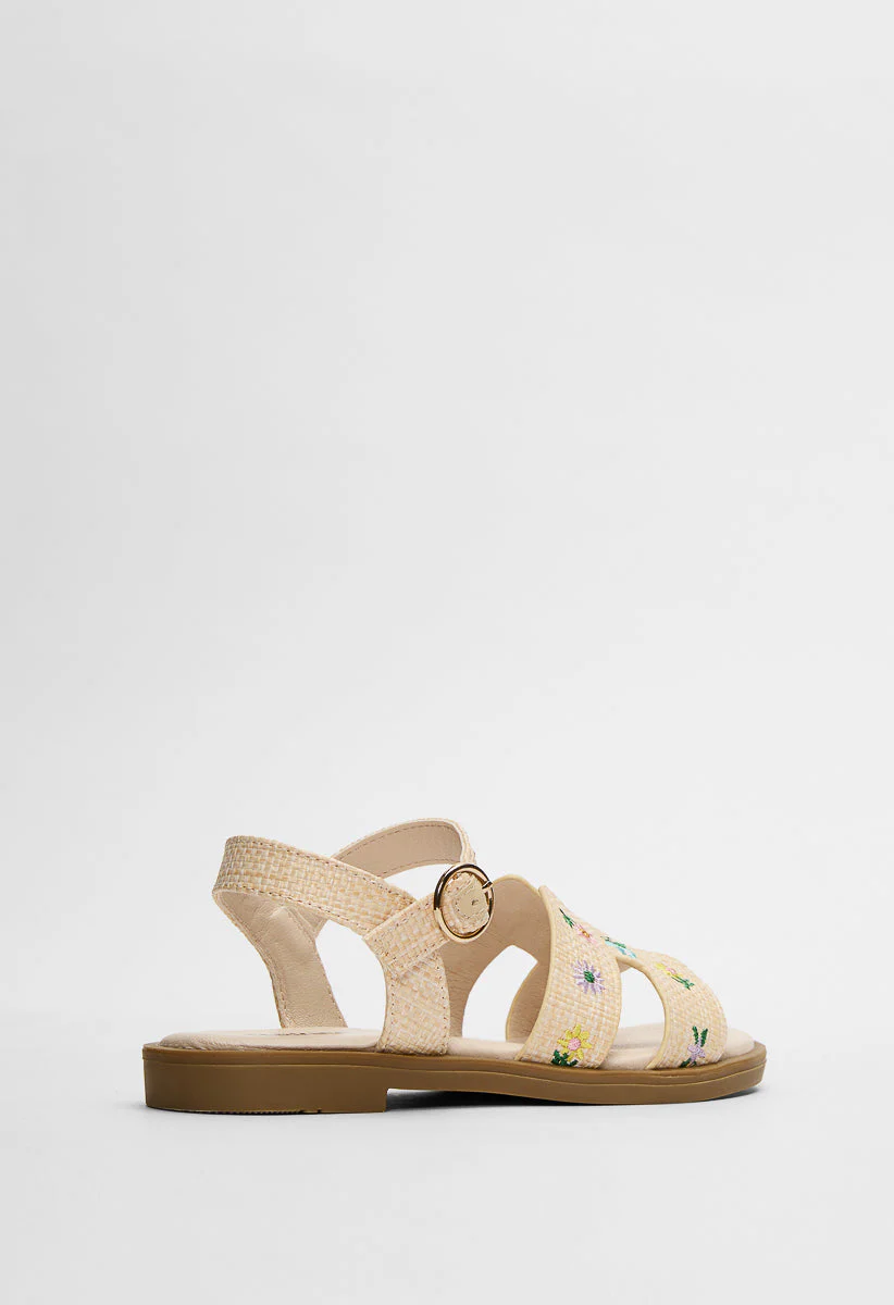 Raffia H Strap Sandal - Image 5