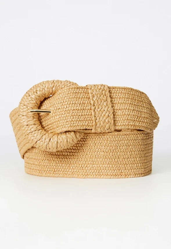 Raffia Woven Belt - Image 2