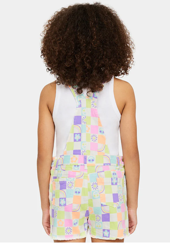Rainbow Icon Checkered Shortall - Image 3
