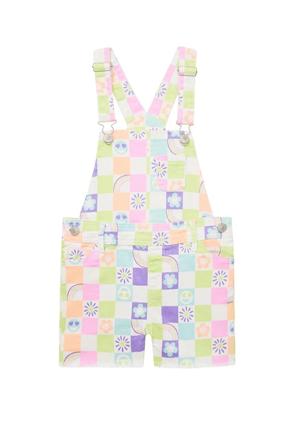 Rainbow Icon Checkered Shortall - Image 5