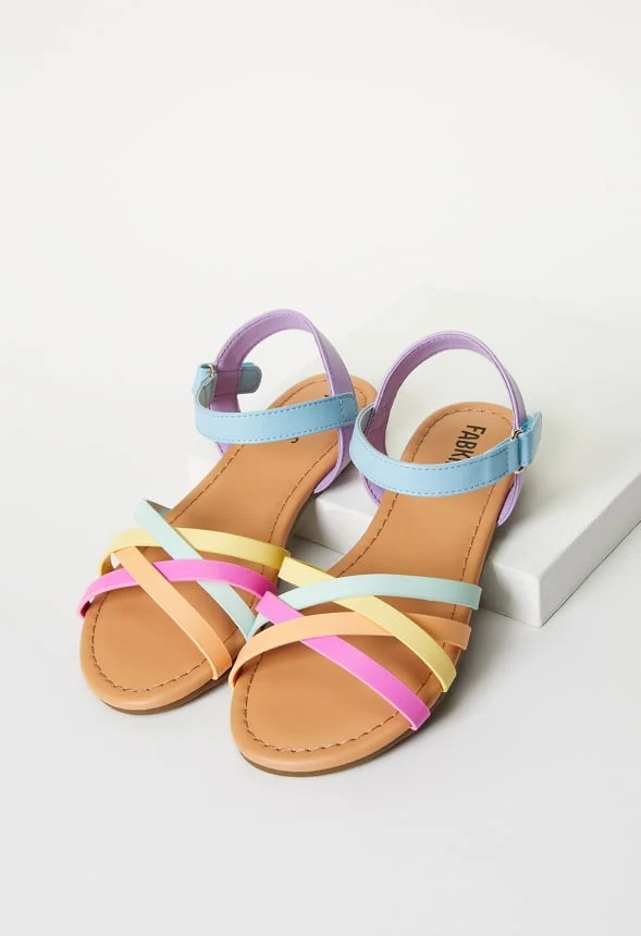 Rainbow Multi Strap Sandal - Image 3