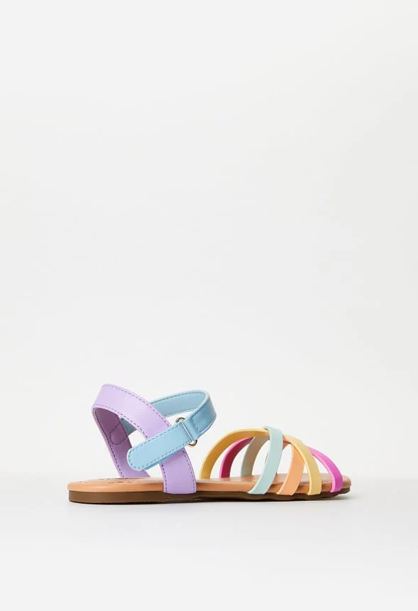 Rainbow Multi Strap Sandal - Image 4