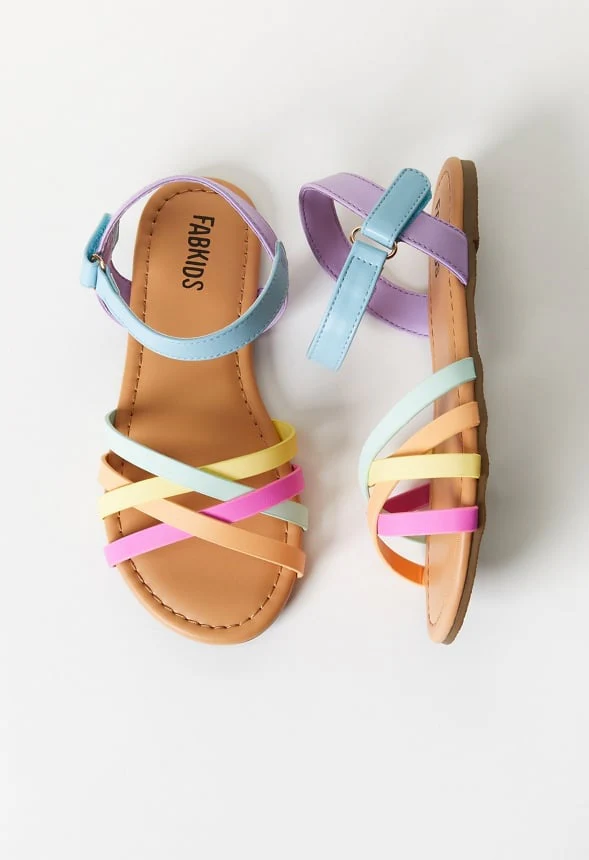 Rainbow Multi Strap Sandal - Image 6