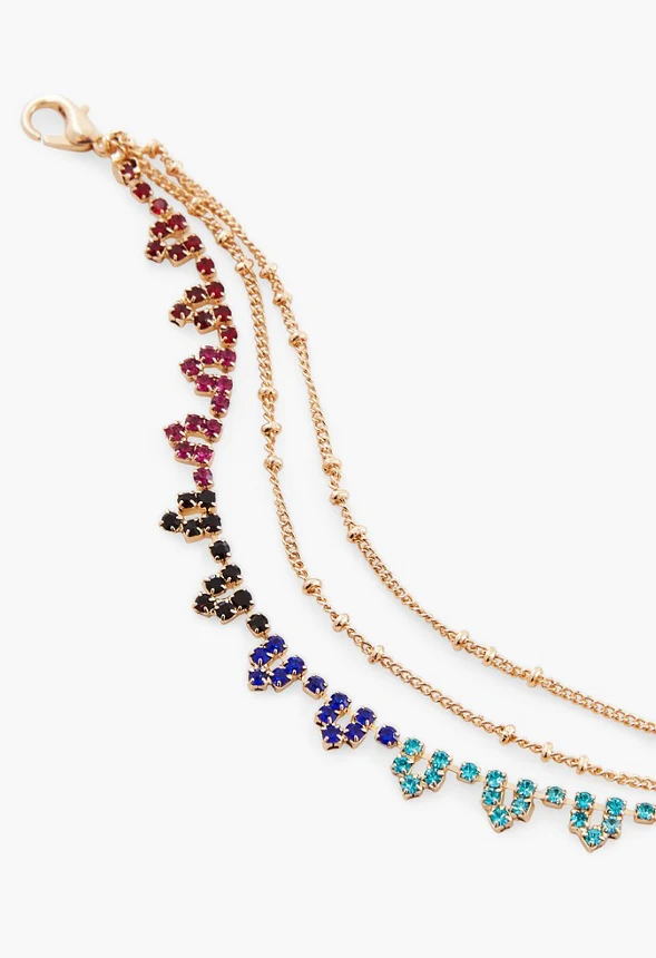 Rainbow Ombre Anklet - Image 3