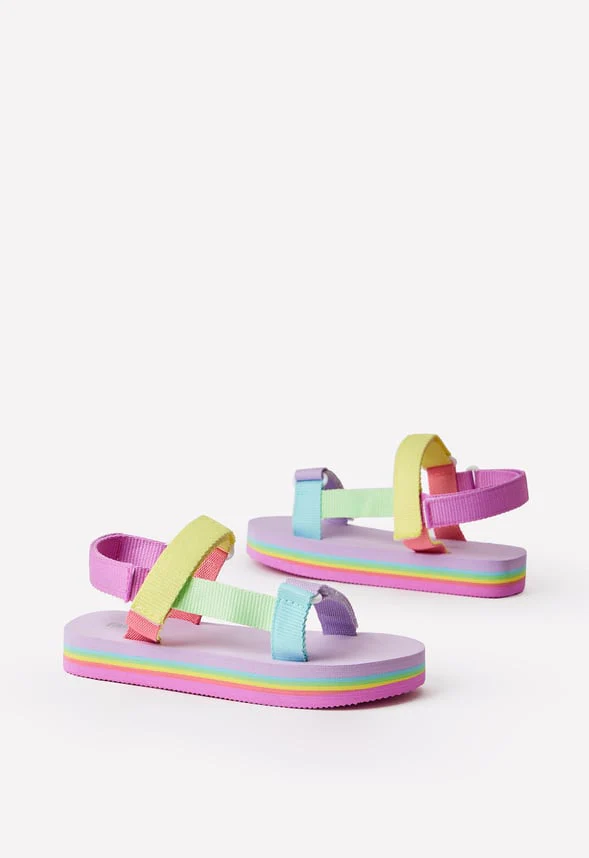 Rainbow Platform T-Strap Sandal - Image 2