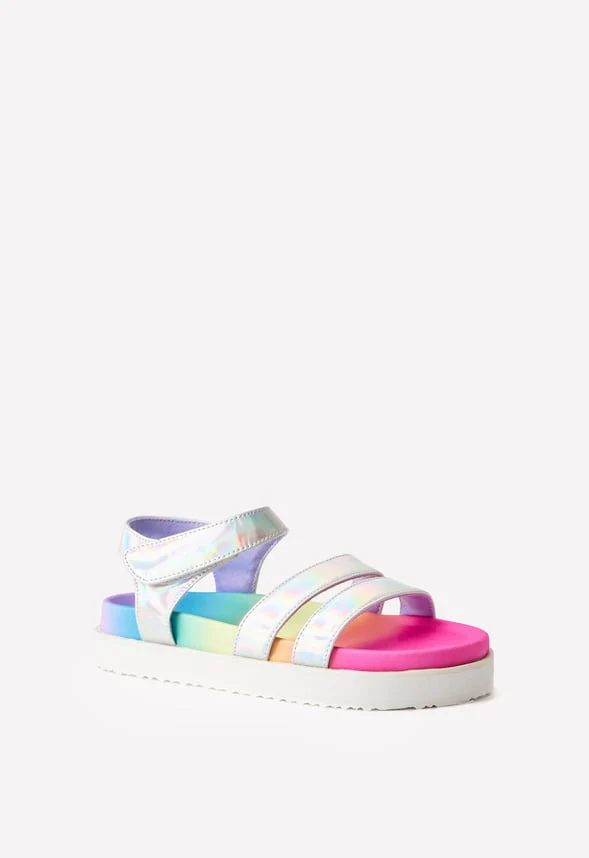 Rainbow Sole Platform Sandal - Image 2