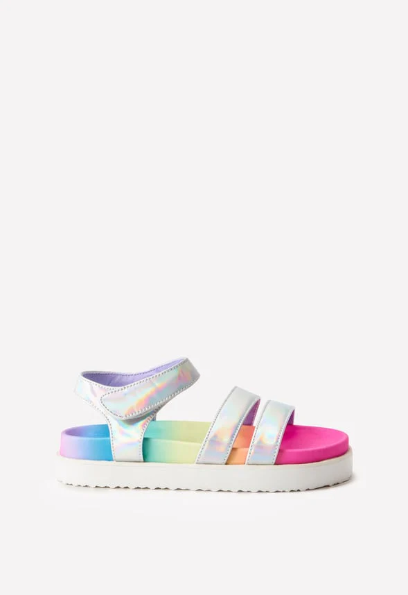 Rainbow Sole Platform Sandal - Image 3