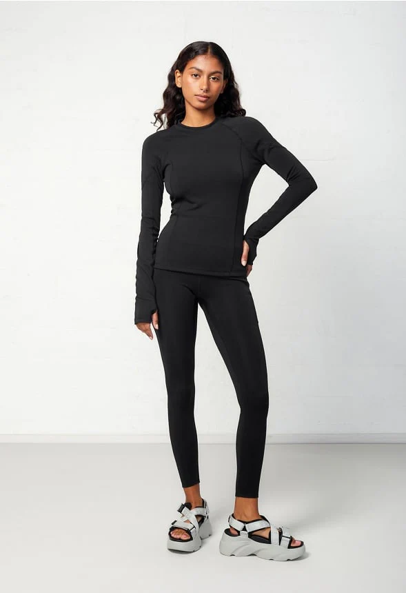Rana Mock Neck Top With Back Cutout - Image 3
