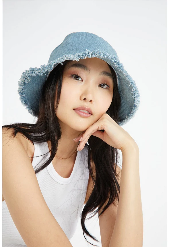 Raw Edge Bucket Hat - Image 3