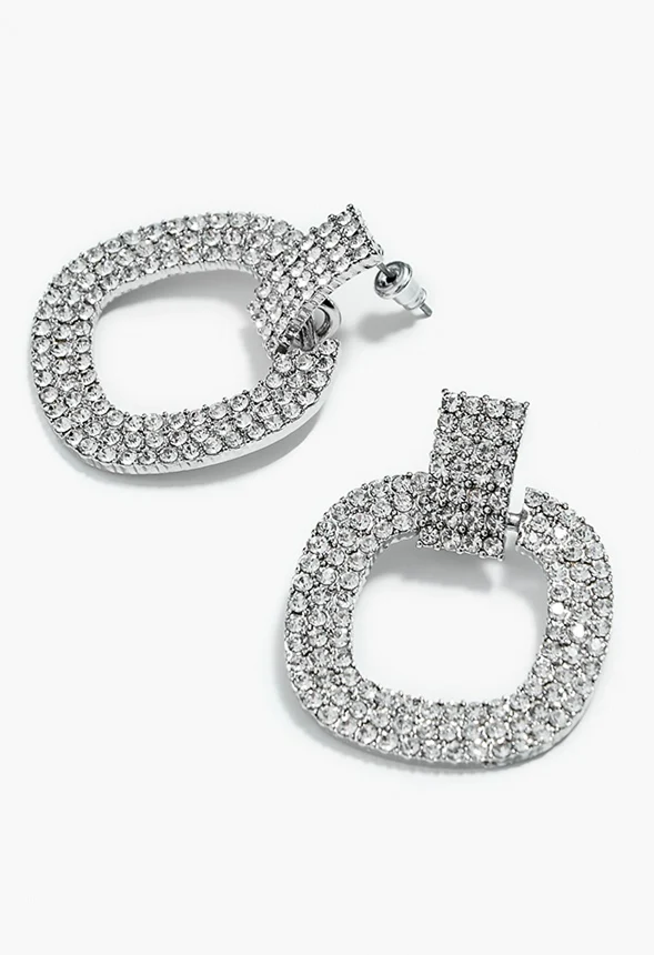 Remi Rhinestone Drop Earrings - Image 2