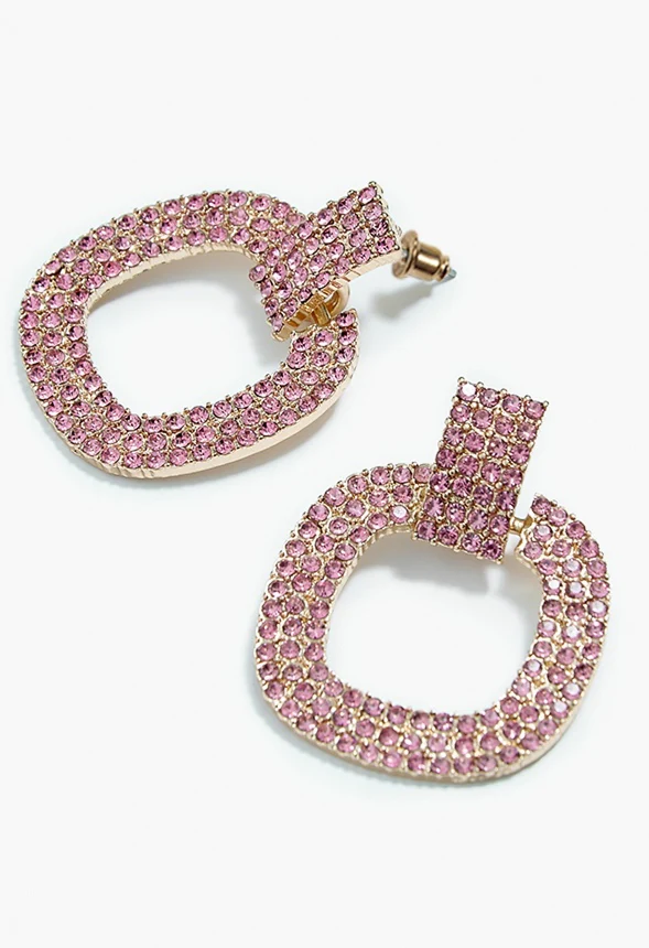 Remi Rhinestone Drop Earrings - Image 2