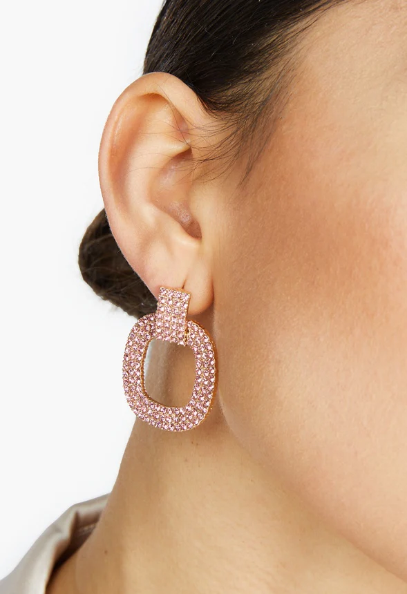 Remi Rhinestone Drop Earrings - Image 3