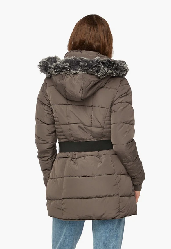 Removable Hood Long Puffer - Image 2