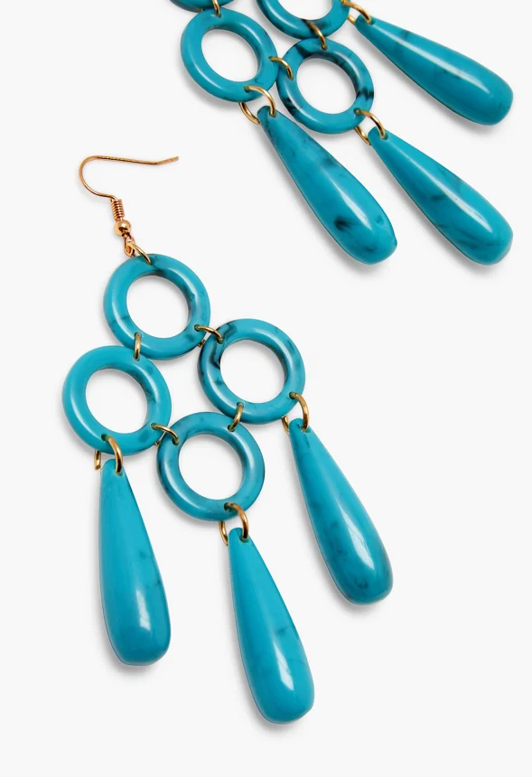 Resin Chandelier Earrings - Image 2