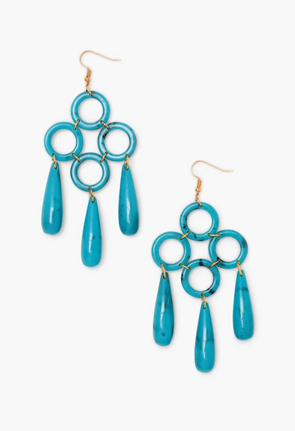 Resin Chandelier Earrings - Image 3
