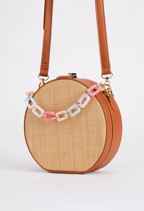 Resin Handle Canteen Crossbody Bag - Image 2