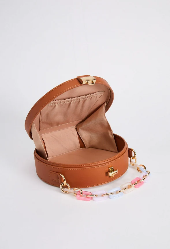 Resin Handle Canteen Crossbody Bag - Image 6