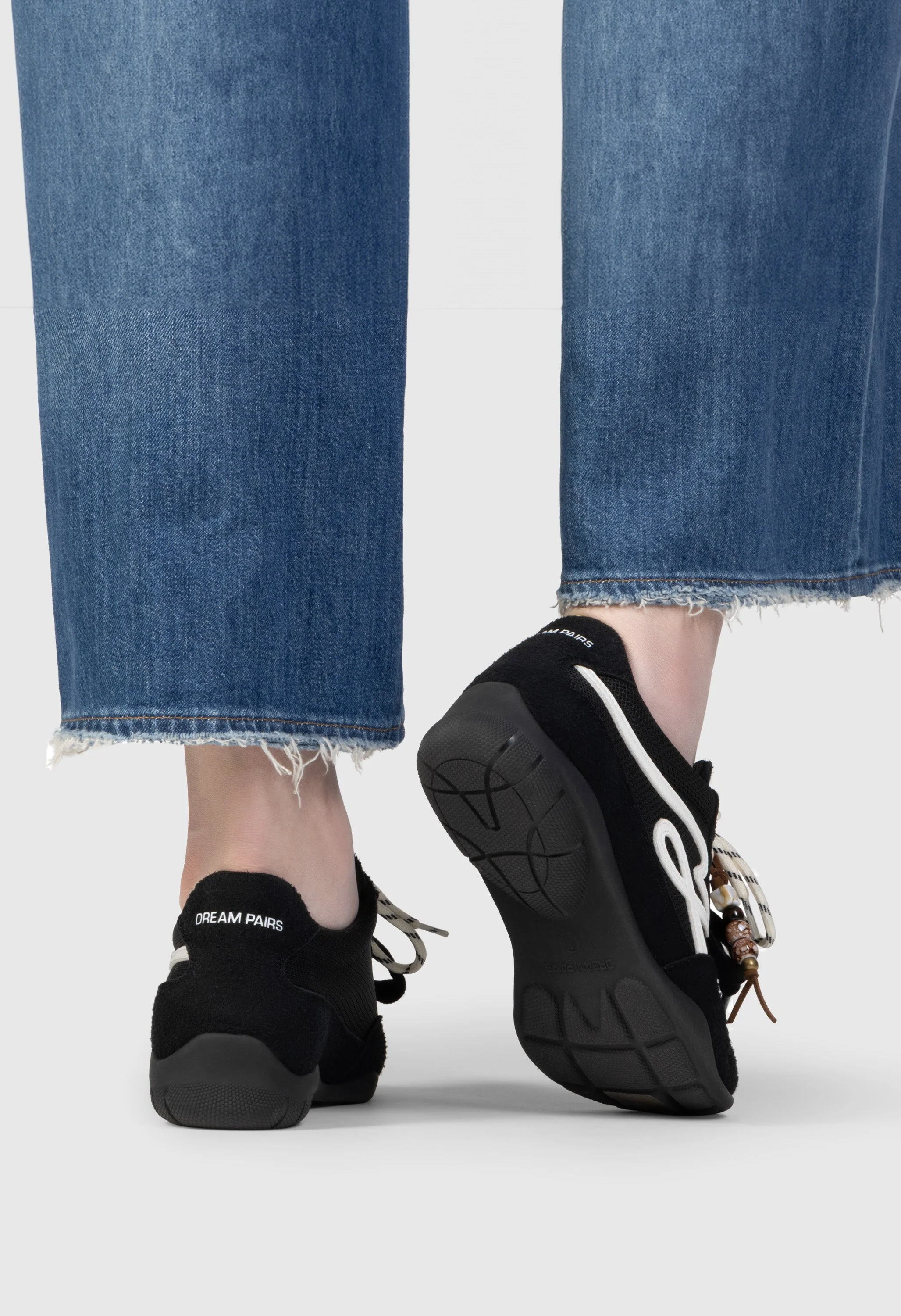 Retro Faux Suede Breathable Walking Shoes - Image 5