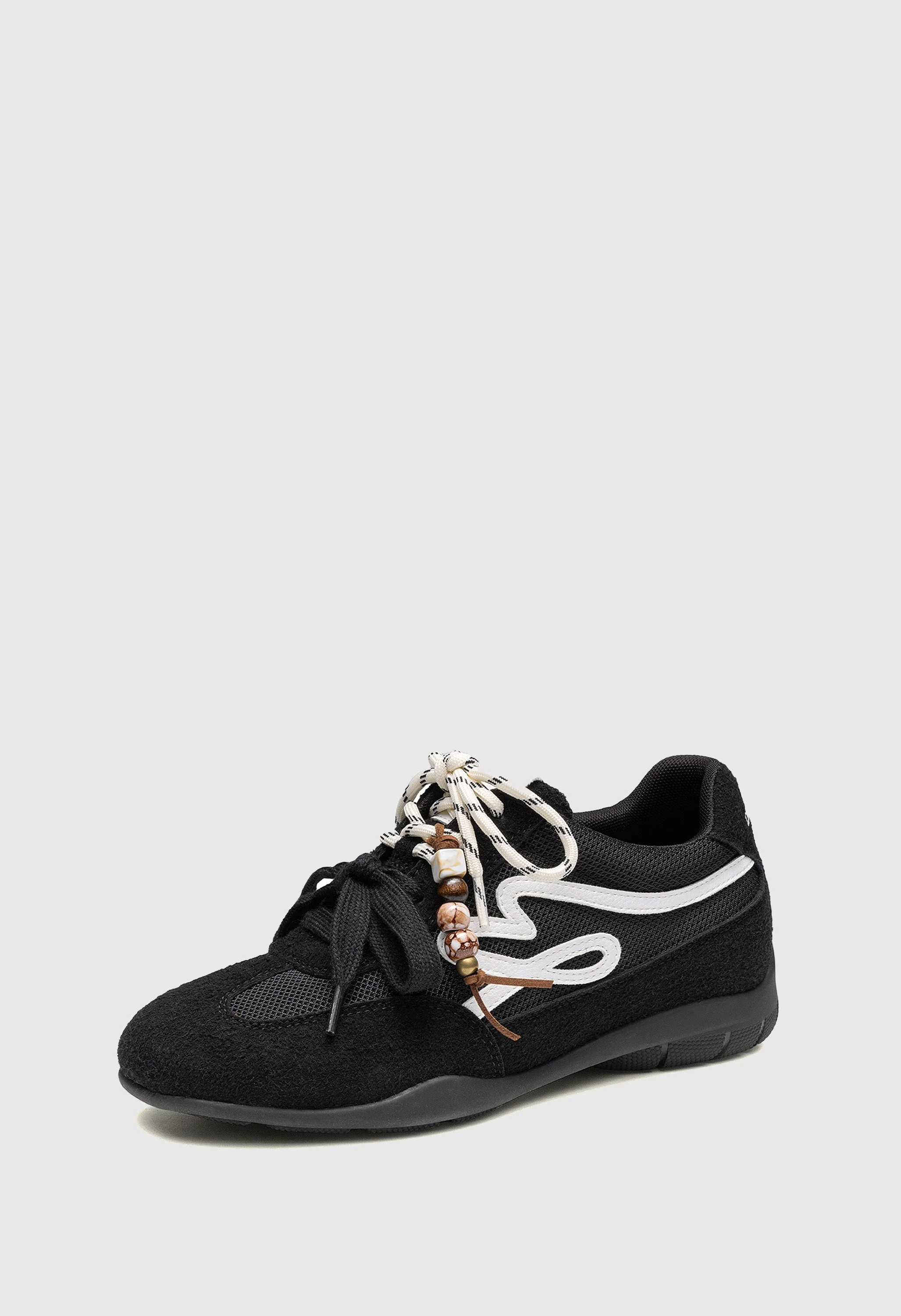Retro Faux Suede Breathable Walking Shoes - Image 6