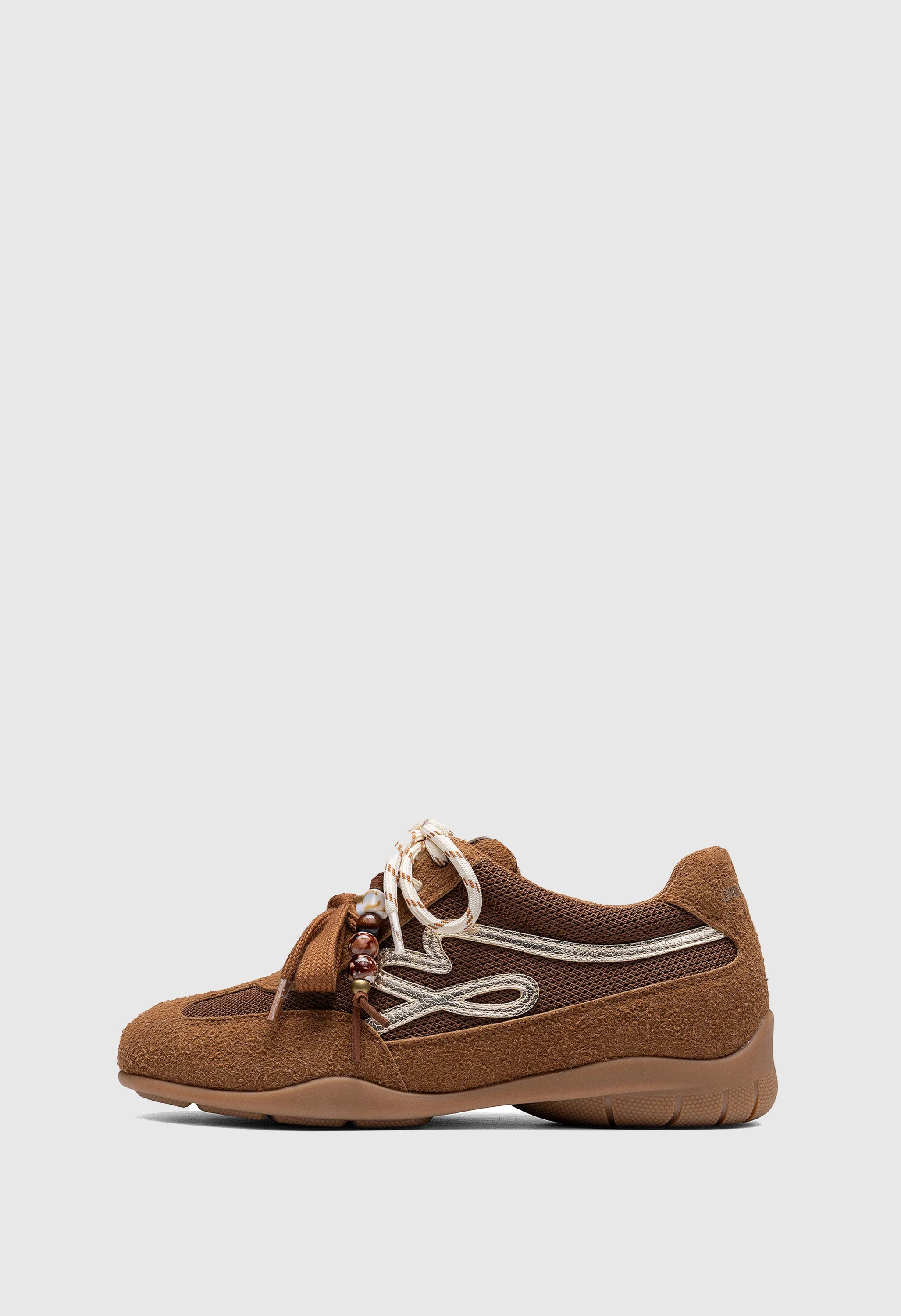 Retro Faux Suede Breathable Walking Shoes - Image 2