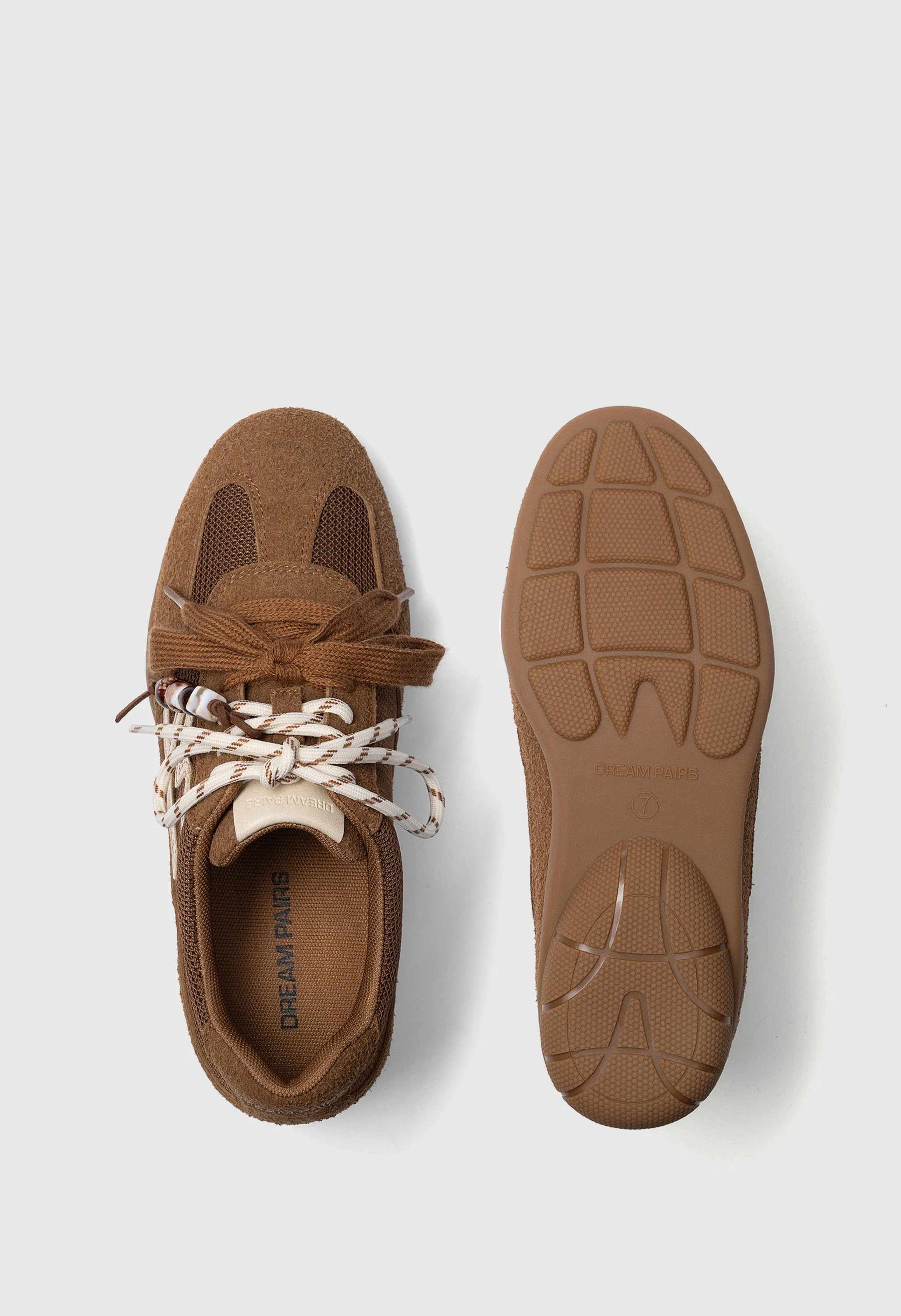 Retro Faux Suede Breathable Walking Shoes - Image 3