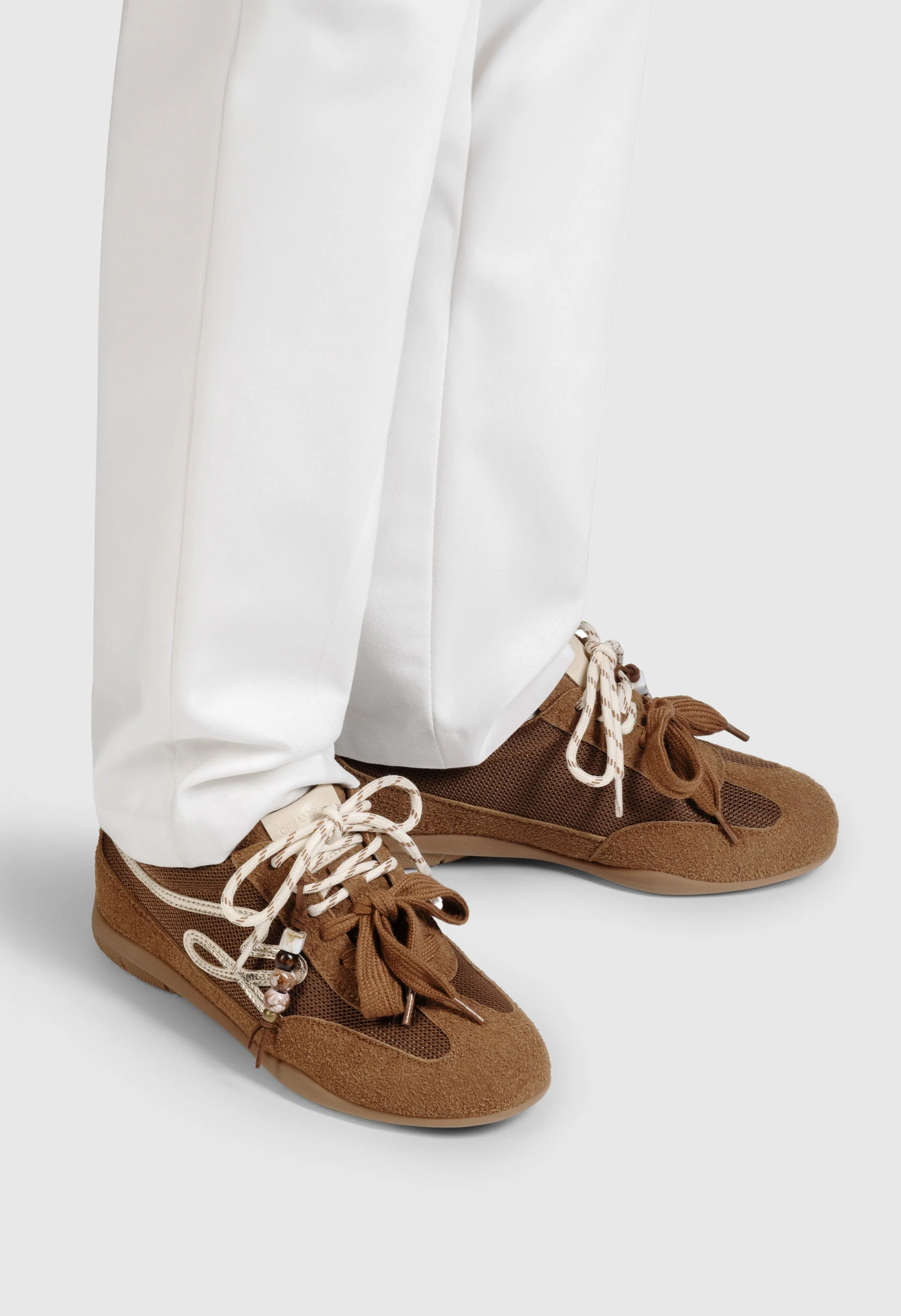 Retro Faux Suede Breathable Walking Shoes - Image 4