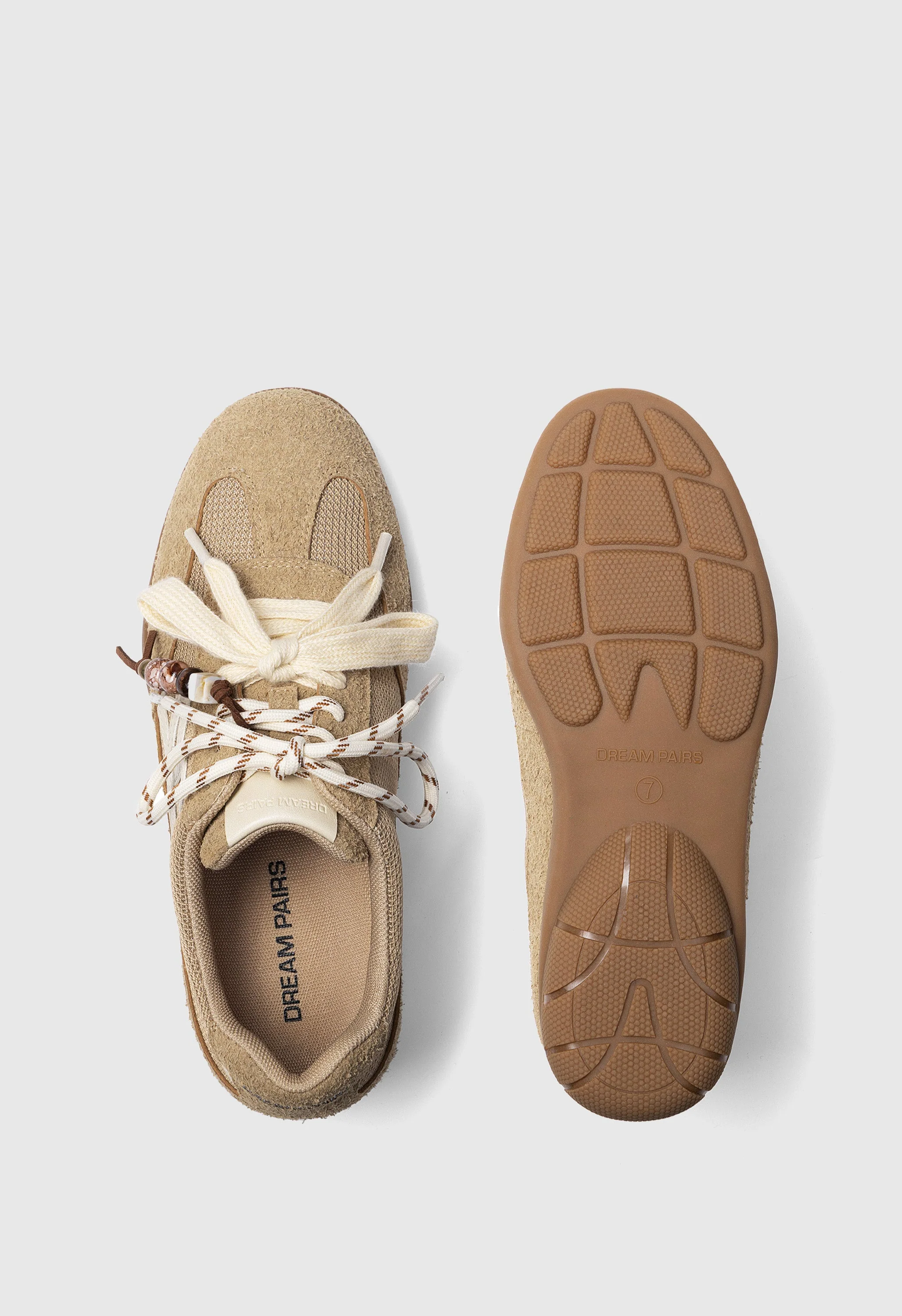 Retro Faux Suede Breathable Walking Shoes - Image 4