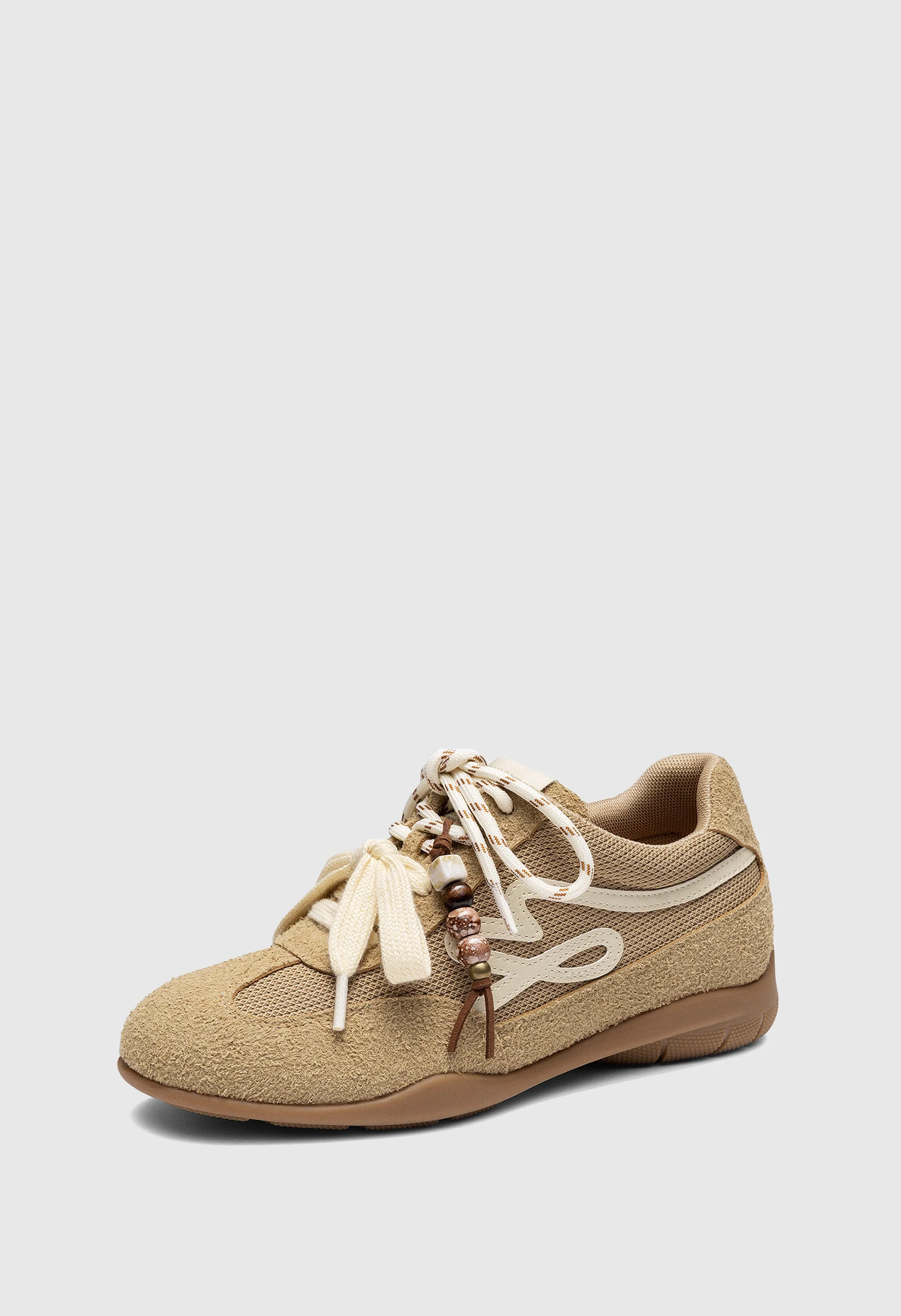 Retro Faux Suede Breathable Walking Shoes - Image 7