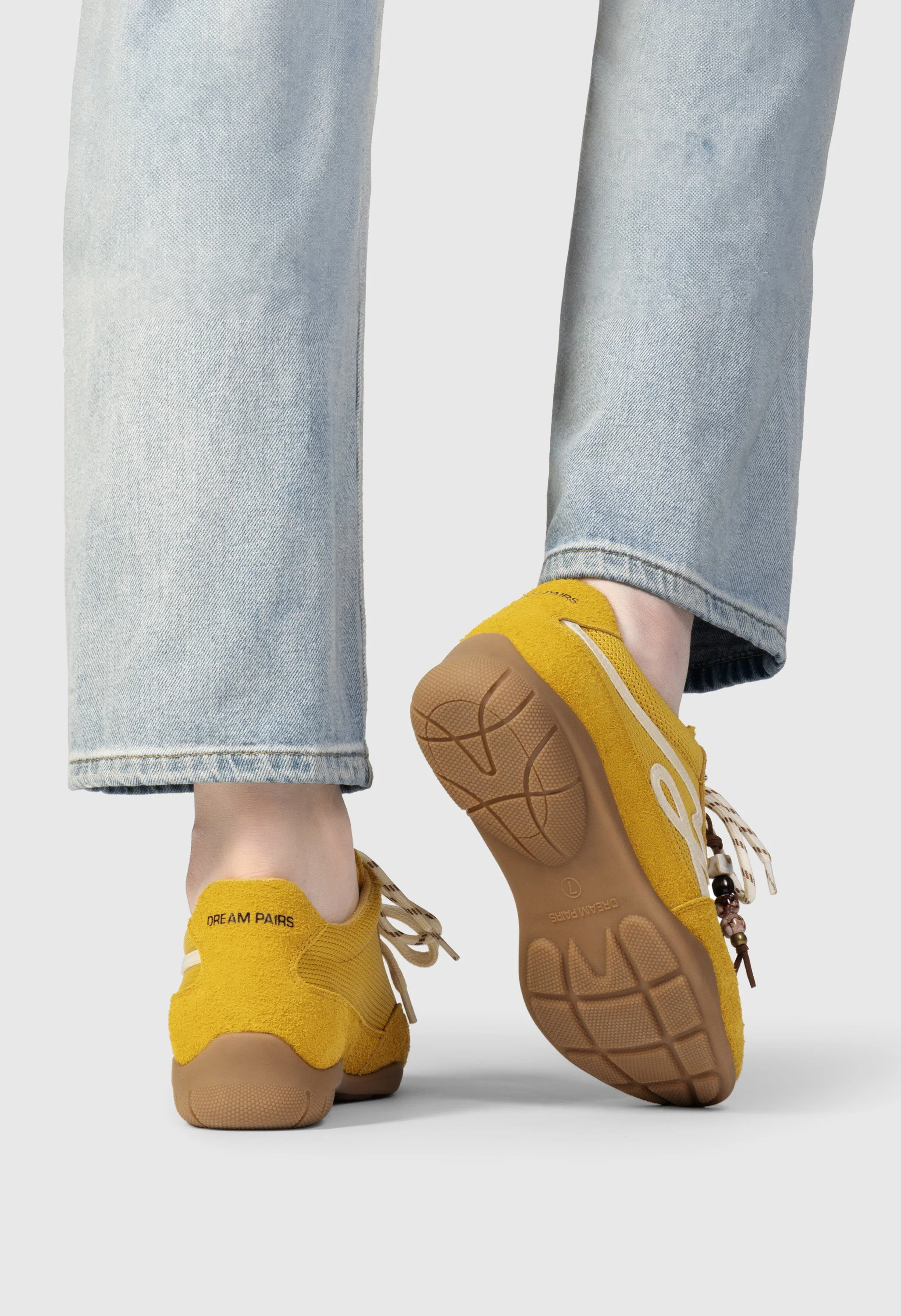 Retro Faux Suede Breathable Walking Shoes - Image 5