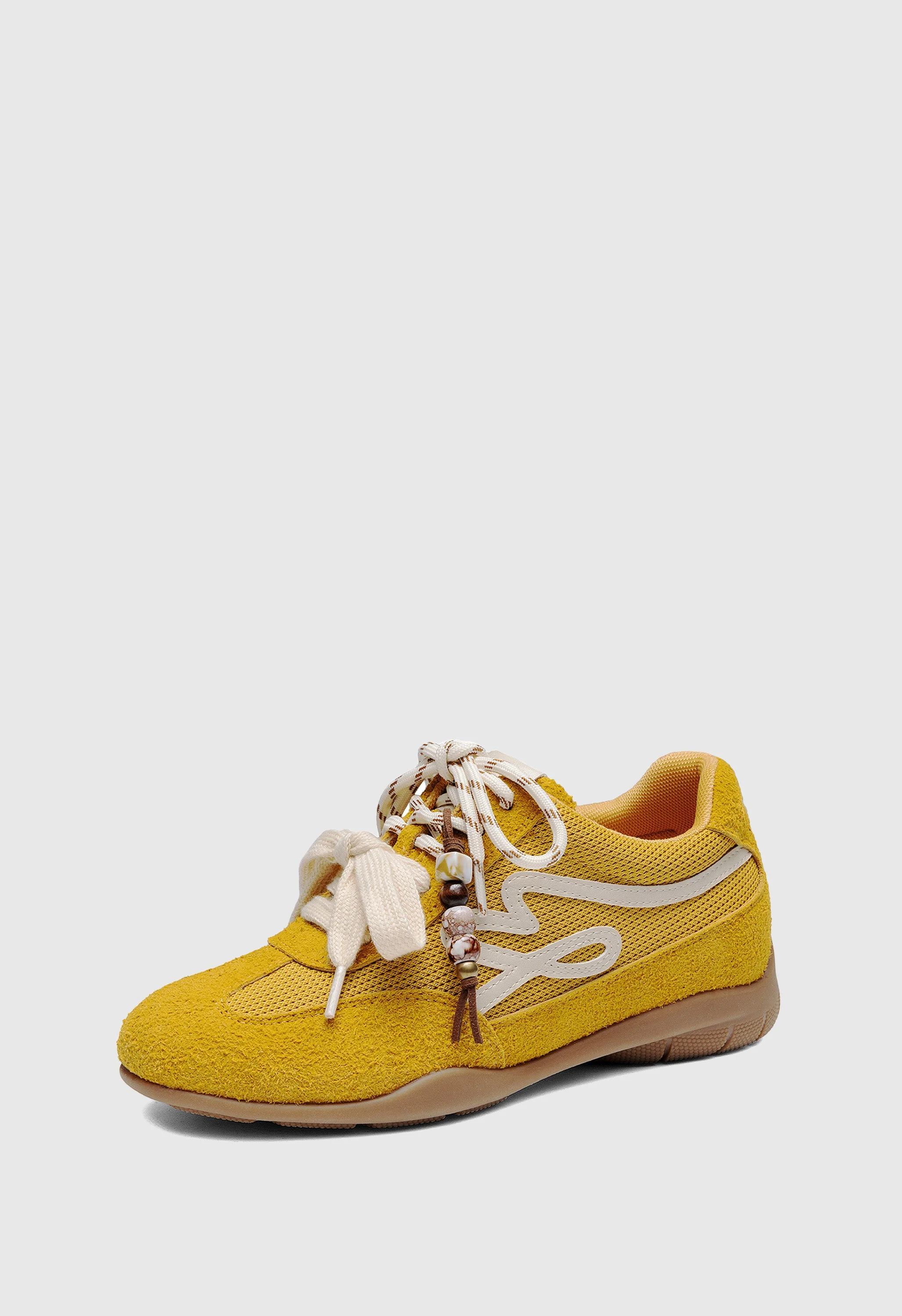 Retro Faux Suede Breathable Walking Shoes - Image 7