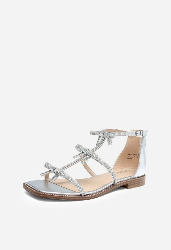 Rhinestone Chic Flat Sandals - Image 3