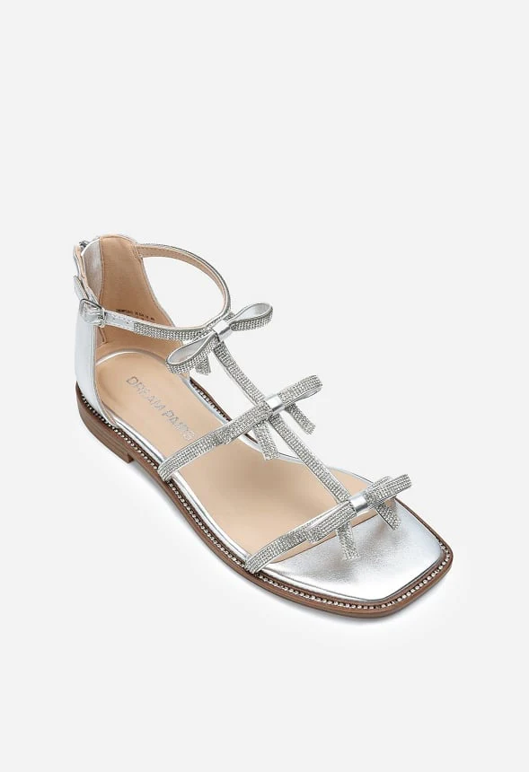 Rhinestone Chic Flat Sandals - Image 4