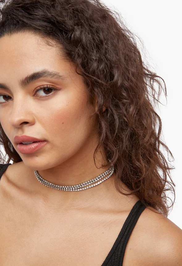 Rhinestone Collar Choker - Image 3