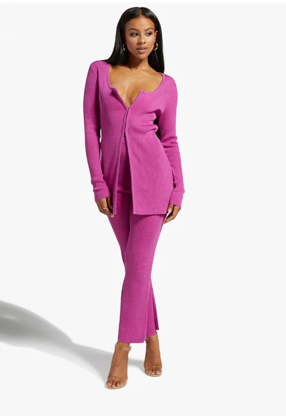 Rib Flare Pants - Image 4