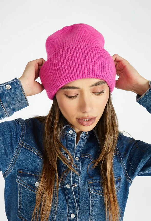 Rib Knit Beanie - Image 2
