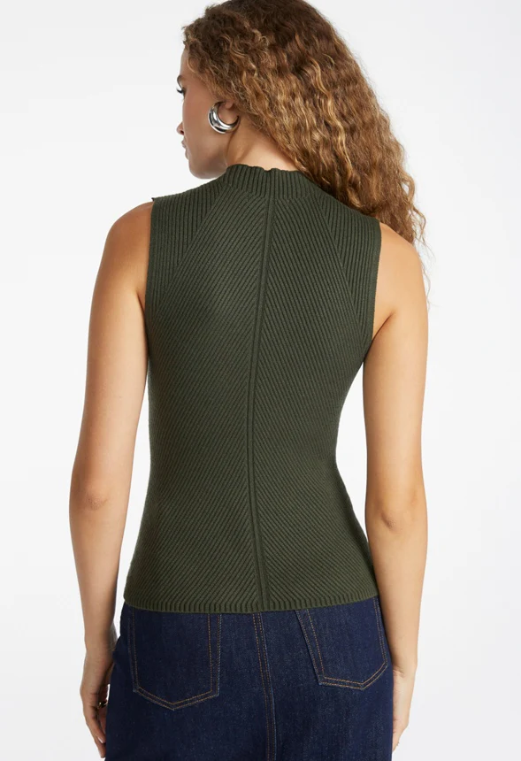 Rib Sweater Tank - Image 2