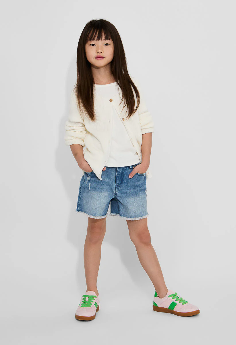 Ribbed Button Cardigan - Image 3