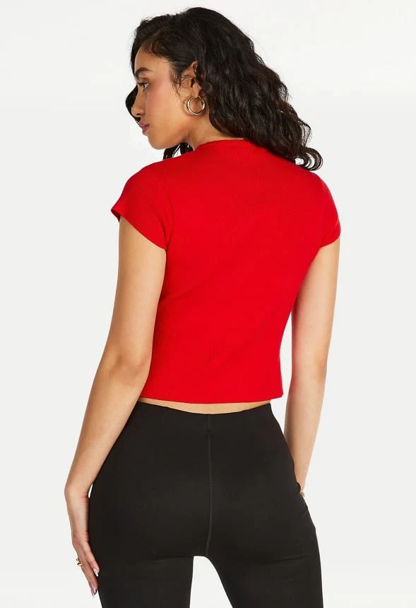 Ribbed Cardigan Top - Image 10