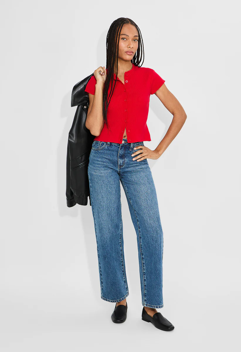 Ribbed Cardigan Top - Image 6