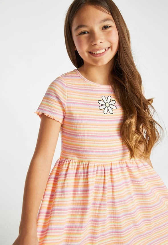 Ribbed Fit & Flare Dress - Image 2