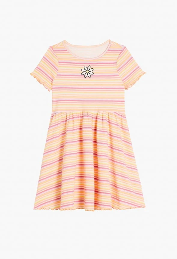 Ribbed Fit & Flare Dress - Image 3