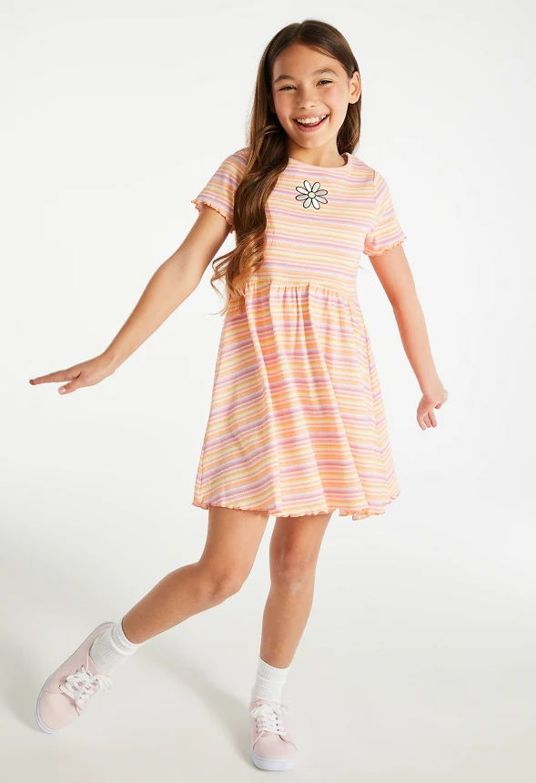 Ribbed Fit & Flare Dress - Image 4