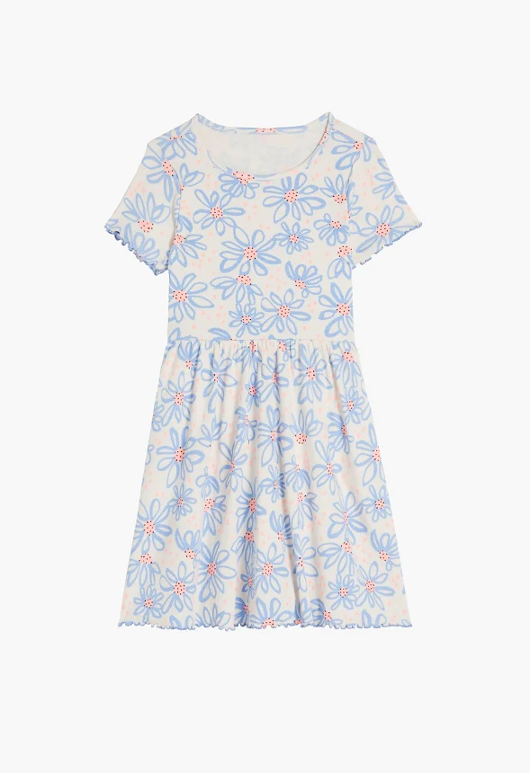 Ribbed Fit & Flare Dress - Image 4