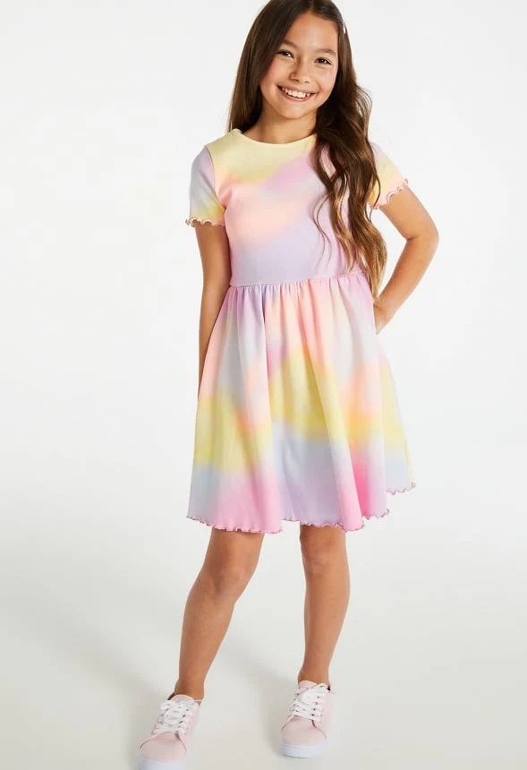 Ribbed Fit & Flare Dress - Image 2