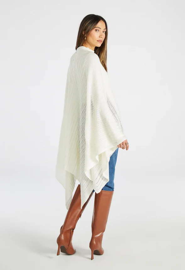 Ribbed Knit Ruana - Image 3