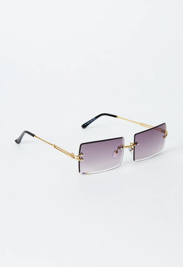 Rimless Tapered Edge Sunglasses - Image 2