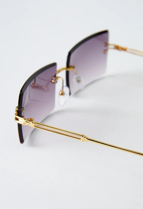Rimless Tapered Edge Sunglasses - Image 4