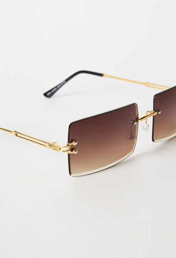 Rimless Tapered Edge Sunglasses - Image 4