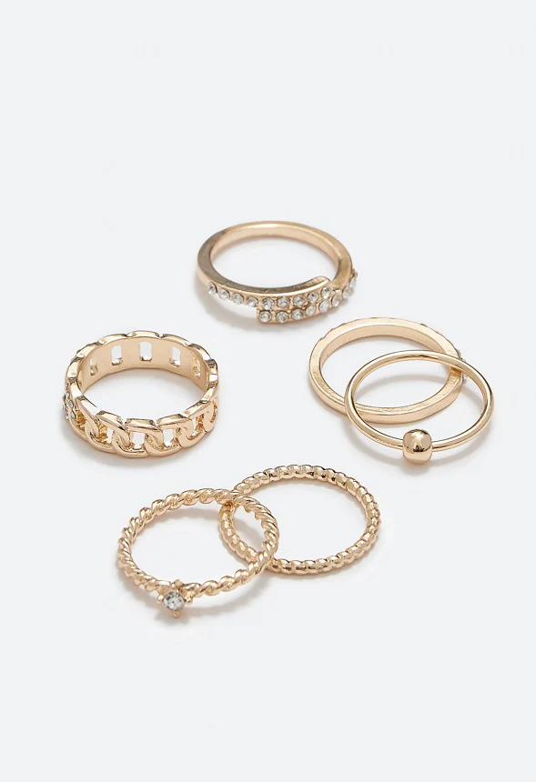 Rivka Mixed Band Ring Stack - Image 3