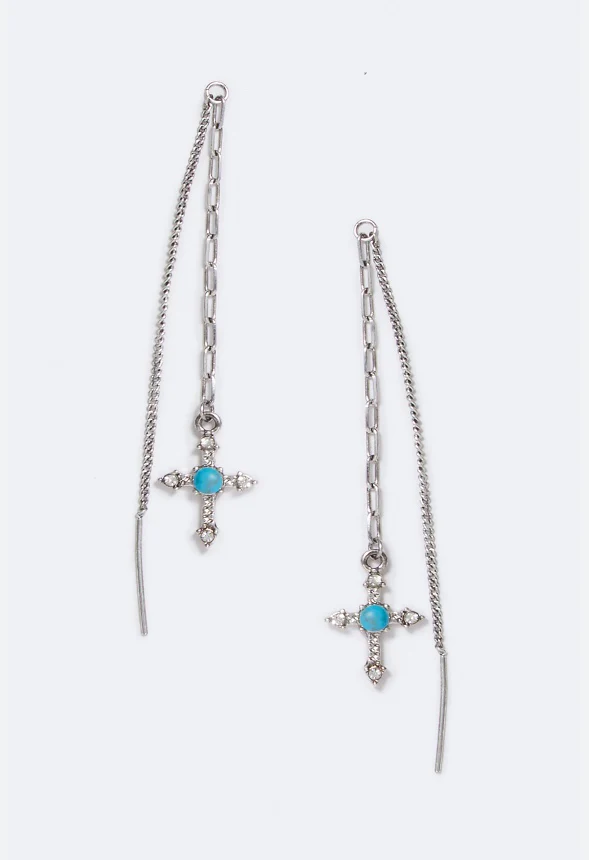 Robin Cross Strand Earrings - Image 2